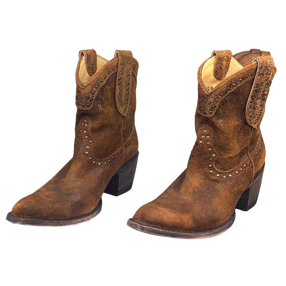 Idyllwind By Miranda Lambert Wheels Brown Suede Western Cowgirl Boot Size US 7.5 - Picture 6 of 12